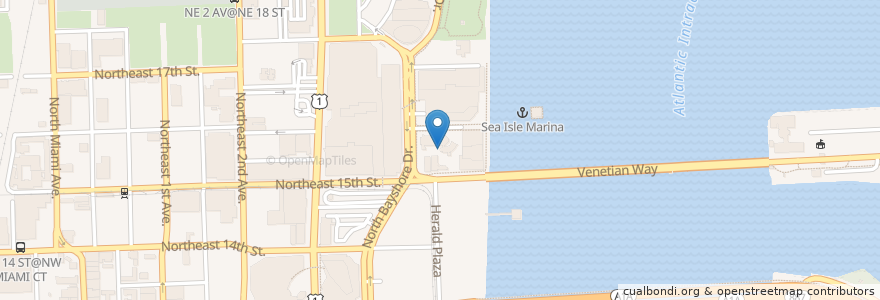 Mapa de ubicacion de Trinity Cathedral en United States, Florida, Miami-Dade County, Miami.