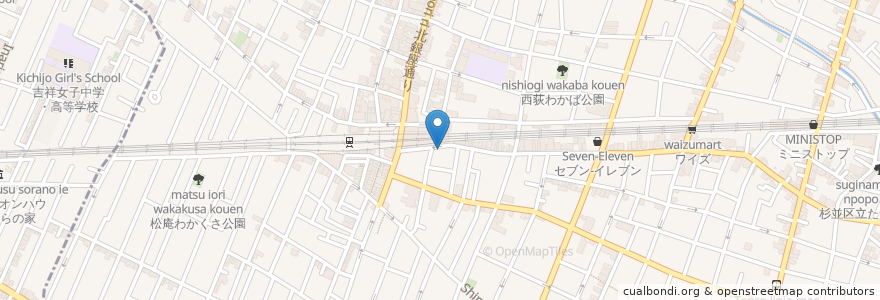 Mapa de ubicacion de Gokan en Giappone, Tokyo, 杉並区.