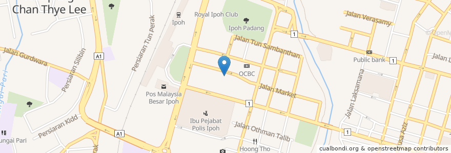 Mapa de ubicacion de Bank Rakyat en 马来西亚, 霹雳州.