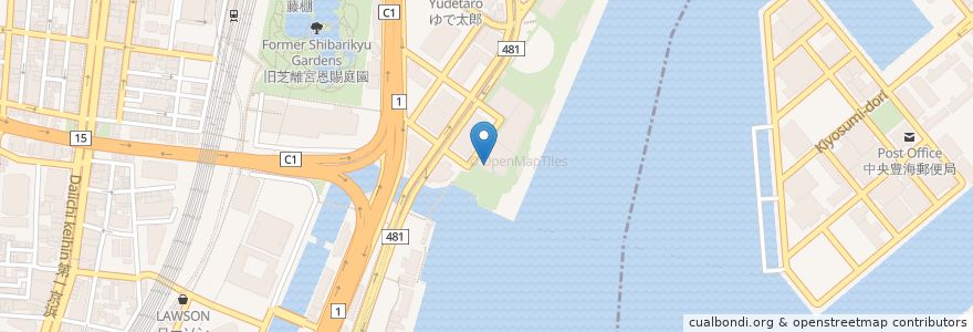 Mapa de ubicacion de タイムズ en 일본, 도쿄도, 미나토.