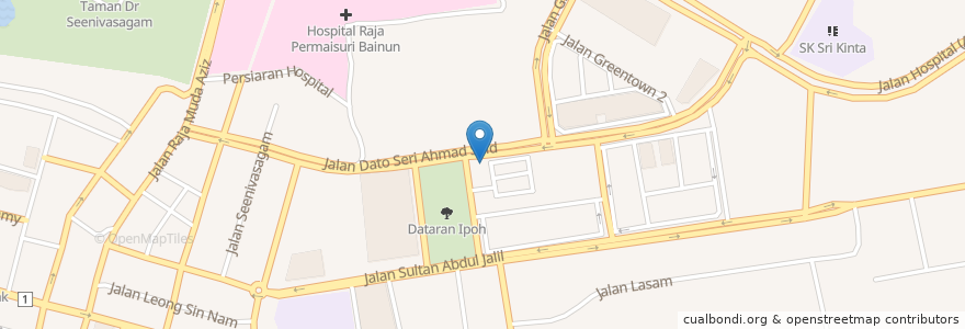 Mapa de ubicacion de OldTown White Coffee en Malaysia, Perak.