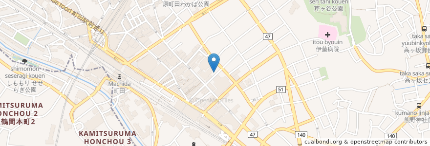 Mapa de ubicacion de 武相庵 en Japan, 東京都, 町田市.