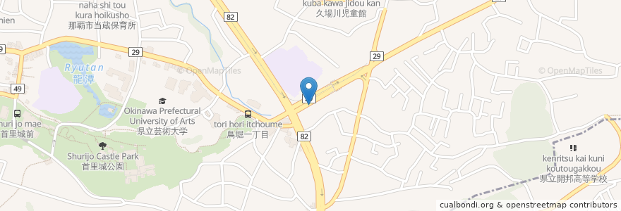 Mapa de ubicacion de 南谷茶房 en Japonya, 沖縄県, 那覇市.