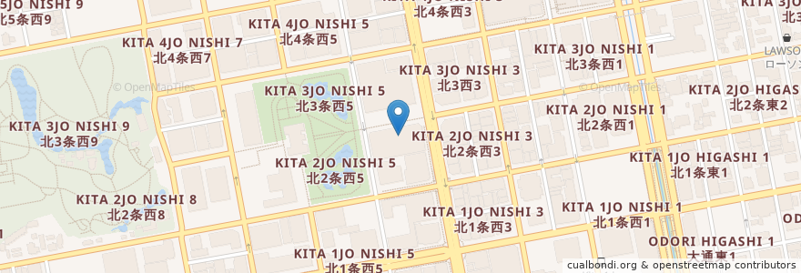 Mapa de ubicacion de P'tit salé en Japonya, 北海道, 石狩振興局, 札幌市, 中央区.