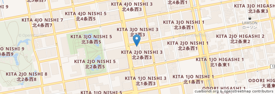 Mapa de ubicacion de Bistro Bon en Japon, Préfecture De Hokkaidō, 石狩振興局, 札幌市, 中央区.