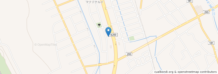 Mapa de ubicacion de 氏家皮フ科クリニック en Japan, 栃木県, さくら市.