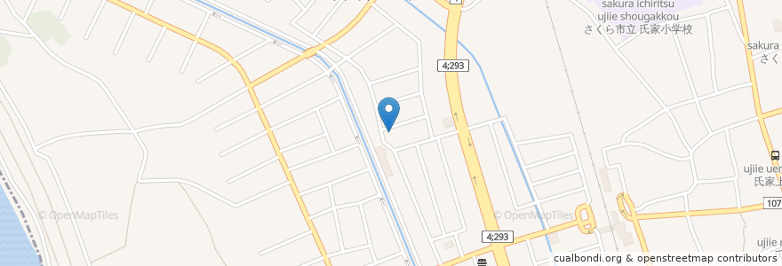 Mapa de ubicacion de さくら産後院 en Japonya, 栃木県, さくら市.