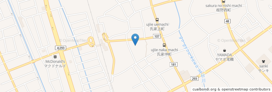 Mapa de ubicacion de 西導寺 en ژاپن, 栃木県, さくら市.