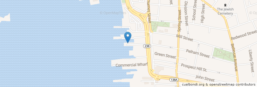 Mapa de ubicacion de Ben & Jerry's en United States, Rhode Island, Newport County, Newport.