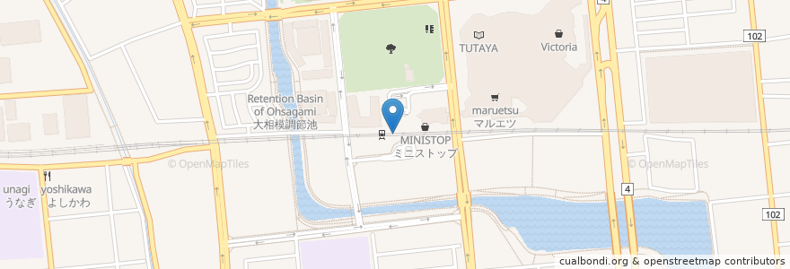 Mapa de ubicacion de マツモトキヨシ en Japan, Saitama Prefecture, Koshigaya.
