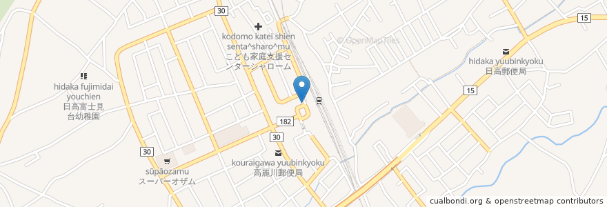 Mapa de ubicacion de ＹＳ高等予備校高麗川校 en Japón, Prefectura De Saitama, 日高市.