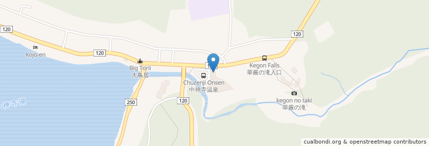 Mapa de ubicacion de 森のレストラン en 日本, 栃木県, 日光市.