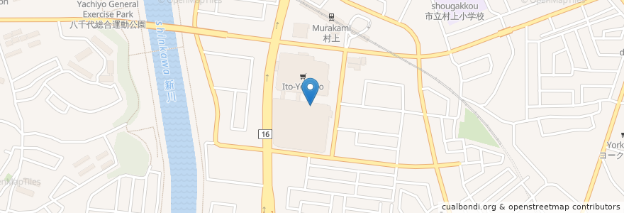 Mapa de ubicacion de スターバックスコーヒー en 日本, 千葉県, 八千代市.