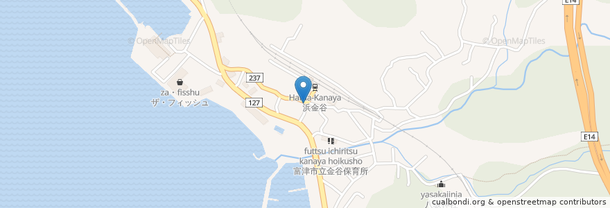 Mapa de ubicacion de 澄芳食堂 en اليابان, 千葉県, 富津市.