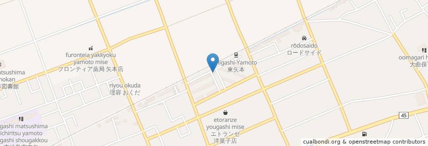 Mapa de ubicacion de 下浦集会所 en Japon, Préfecture De Miyagi, 東松島市.