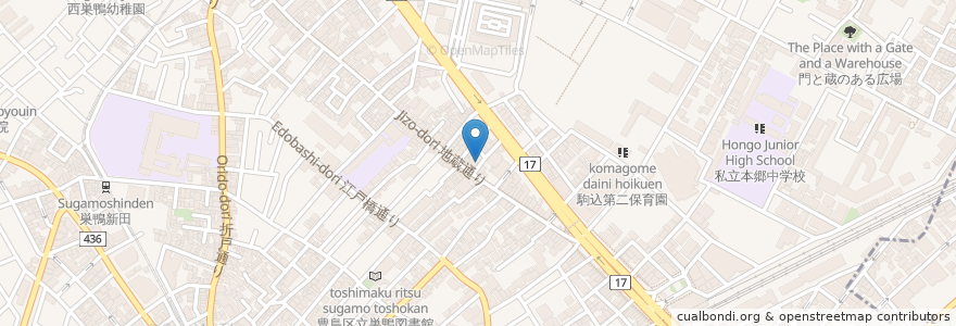 Mapa de ubicacion de Kon en 日本, 東京都, 豊島区.
