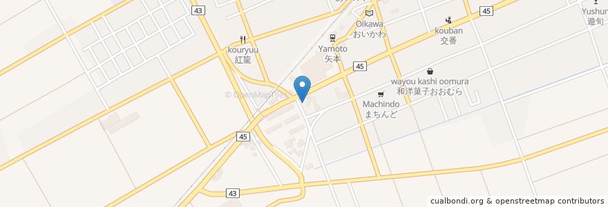 Mapa de ubicacion de 須賀神社 en 日本, 宮城県, 東松島市.