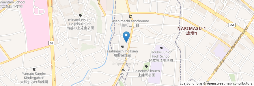 Mapa de ubicacion de 寿湯(跡) en 日本, 埼玉県, 和光市, 練馬区.