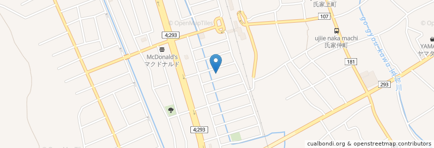Mapa de ubicacion de 早坂眼科医院 en 日本, 栃木県, さくら市.