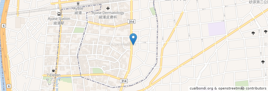 Mapa de ubicacion de 玉の湯 en Jepun, 東京都.