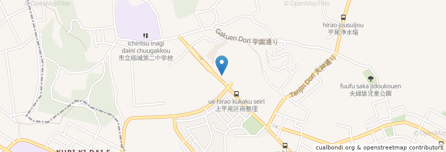 Mapa de ubicacion de 稲城消防署上平尾出張所 en 日本, 東京都, 稲城市.
