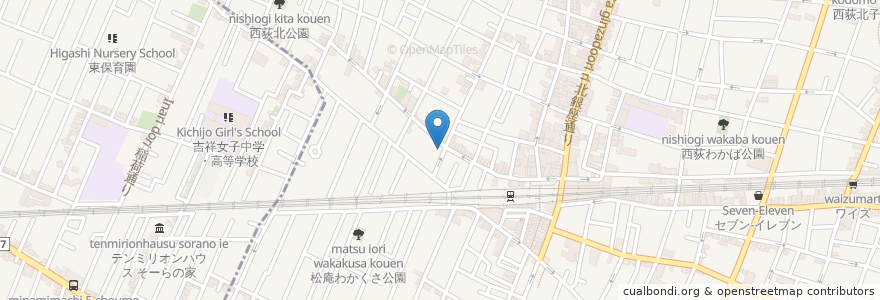 Mapa de ubicacion de 寿美吉 en Jepun, 東京都, 杉並区.