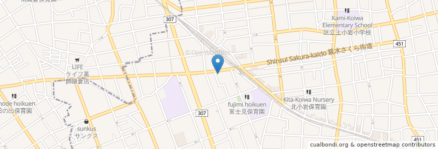 Mapa de ubicacion de 地蔵湯 en Japão, Tóquio.