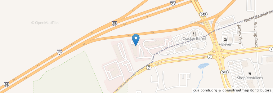 Mapa de ubicacion de Pizza Hut en 미국, 메릴랜드, Harford County.