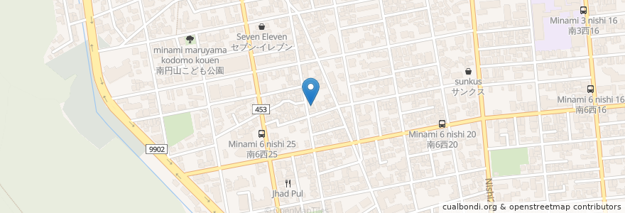 Mapa de ubicacion de hako en Jepun, 北海道, 石狩振興局, 札幌市, 中央区.