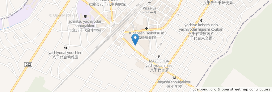 Mapa de ubicacion de アルプス歯科 en Giappone, Prefettura Di Chiba, 八千代市, 千葉市, 花見川区.