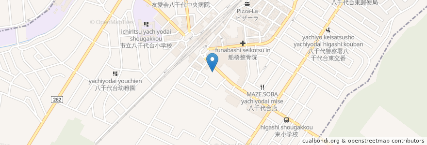 Mapa de ubicacion de バンブー en Япония, Тиба, 八千代市, 千葉市, 花見川区.