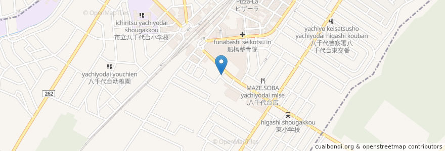 Mapa de ubicacion de 酒ゃら en 日本, 千葉県, 八千代市, 千葉市, 花見川区.