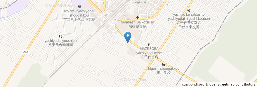 Mapa de ubicacion de 泌尿器科　八千代台クリニック en Japan, 千葉県, 八千代市, 千葉市, 花見川区.