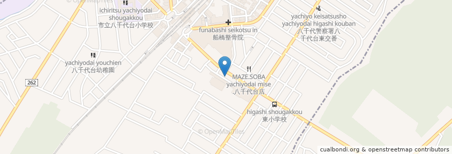 Mapa de ubicacion de たんぽぽ託児園 en 일본, 지바현, 八千代市, 千葉市, 花見川区.