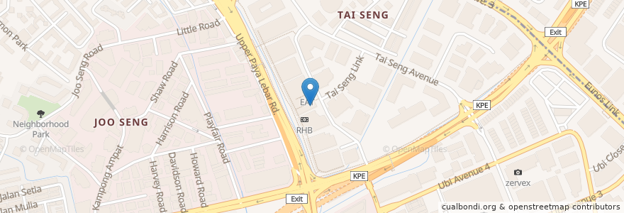 Mapa de ubicacion de Jalan Kayu en Сингапур, Southeast.