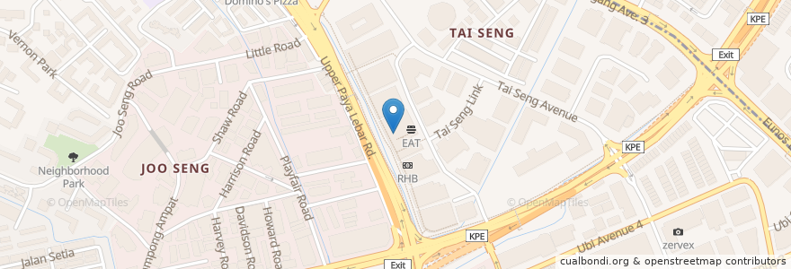 Mapa de ubicacion de The Clinic @ Tai Seng en Singapur, Southeast.