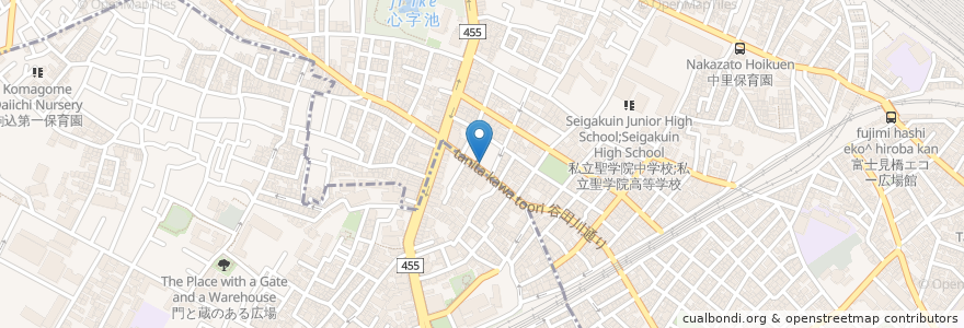 Mapa de ubicacion de 尚徳楼 en 日本, 東京都, 北区.