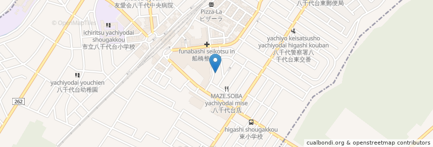 Mapa de ubicacion de DABADA酒場～ en Japan, 千葉県, 八千代市, 千葉市, 花見川区.