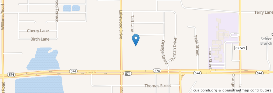 Mapa de ubicacion de La Isla Cafe en Amerika Syarikat, Florida, Hillsborough County.