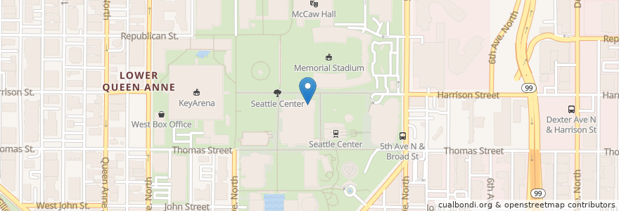 Mapa de ubicacion de Academy of Interactive Entertainment en الولايات المتّحدة الأمريكيّة, واشنطن, King County, Seattle.