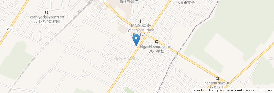 Mapa de ubicacion de ラーメン☆ヒロシ en Japan, Chiba Prefecture, Yachiyo, Chiba, Hanamigawa Ward.