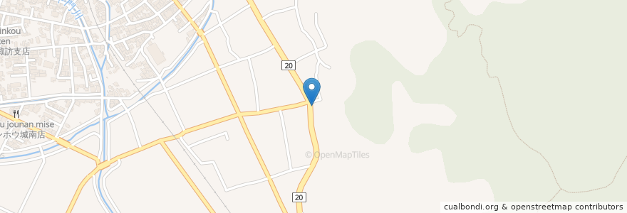 Mapa de ubicacion de 大坂屋薬局 en Japonya, 長野県, 諏訪市.