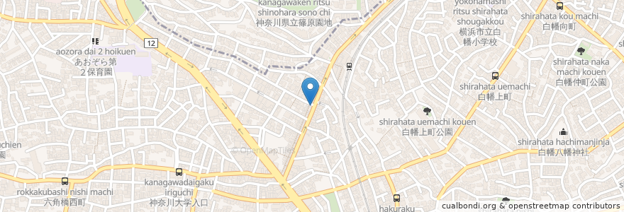 Mapa de ubicacion de A LITTLE en 日本, 神奈川県, 横浜市, 神奈川区.