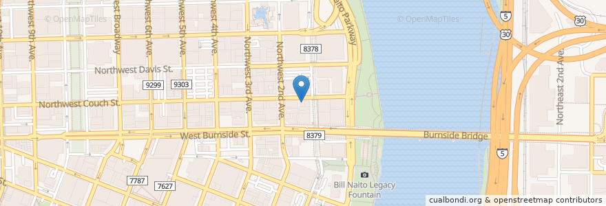 Mapa de ubicacion de Floyd's Coffee Shop en Vereinigte Staaten Von Amerika, Oregon, Portland, Multnomah County.
