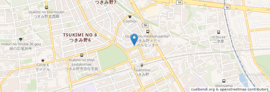 Mapa de ubicacion de シャンティ食堂 en 日本, 神奈川県, 大和市.