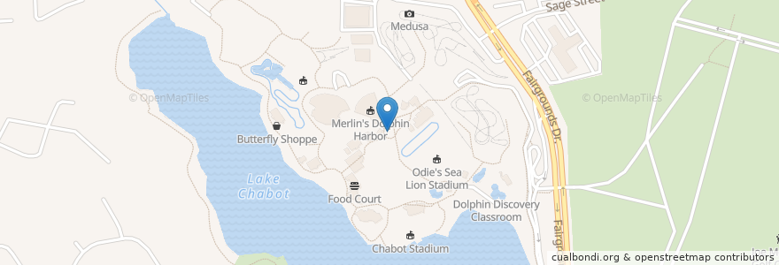Mapa de ubicacion de Dolphin Fountain en ایالات متحده آمریکا, کالیفرنیا, Solano County, Vallejo.