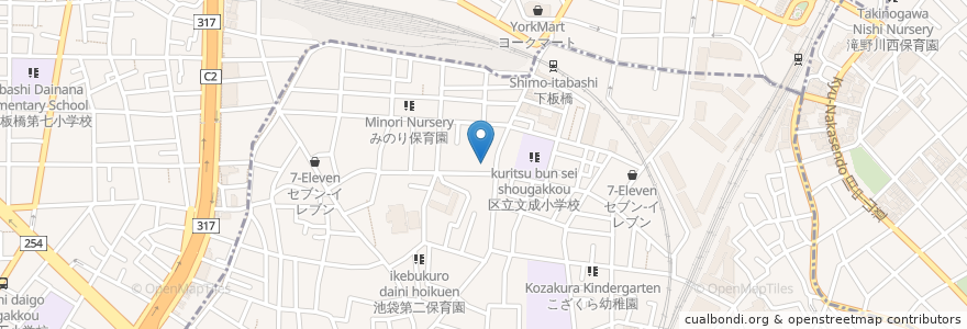 Mapa de ubicacion de 三鈴湯(廃業) en Japão, Tóquio, 板橋区, 豊島区.