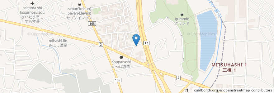 Mapa de ubicacion de 野の花すみれ保育園 en 日本, 埼玉県, さいたま市, 西区.