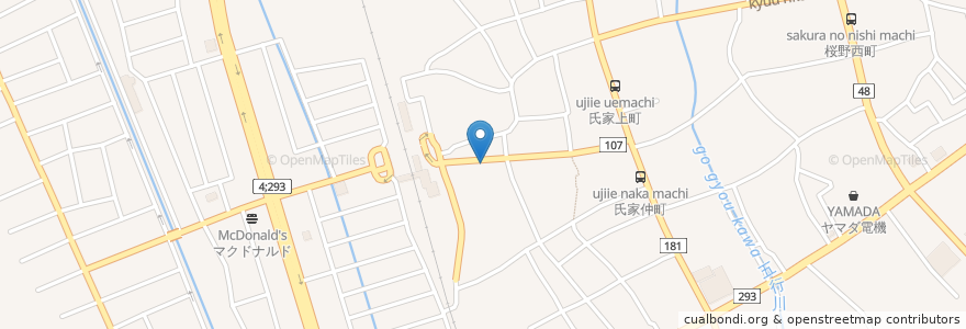 Mapa de ubicacion de きそば en 日本, 栃木県, さくら市.