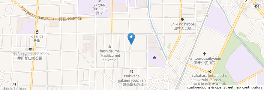 Mapa de ubicacion de 江島整形外科クリニック en 일본, 가나가와현, 川崎市, 中原区.